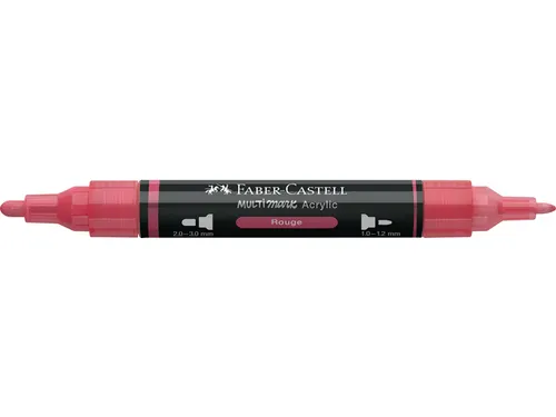 Acrylmarker Faber-Castell Multimark 124 rouge