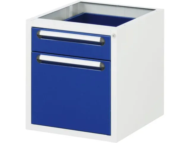 schuiflade-onderbouw v. werkbank HxBxD 545x480x600mm 2laden RAL5010