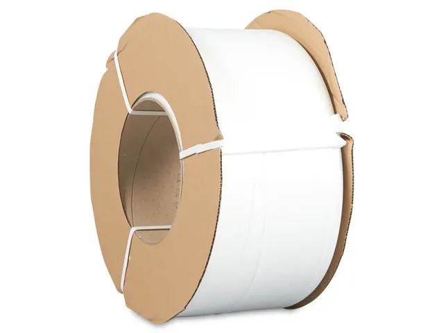 Feuillard PP 5x0,40mm Longueur 6000m Blanc 2 rouleaux