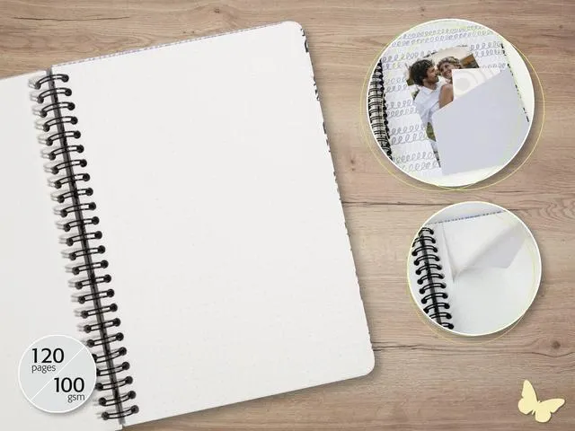 Carnet Sigel Jolie spirale A5 MISTY MEADOWS dots 120pag 100gr HC