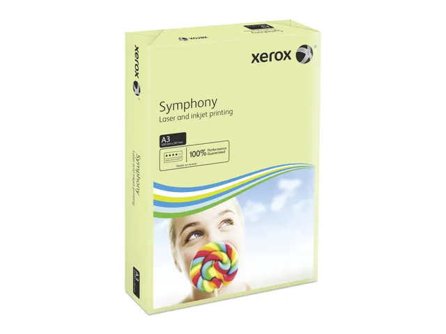 Papier A3 Xerox Symphony pastel Groen 80 Gram 500 Vel