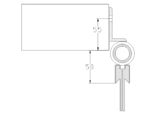 strokengordijn H 2600mm strook B 400mm 4mm voor kozijn