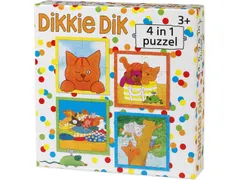 Bambolino Toys Puzzel Dikkie Dik 4in1 puzzel 4+6+9+16 stukjes