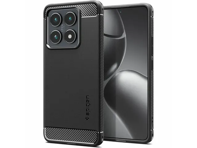 Spigen Case ACS08858 Xiaomi 14T Pro Rugged Armor Mat Zwart