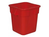 Vierkante Brute container 106 liter Rood Rubbermaid
