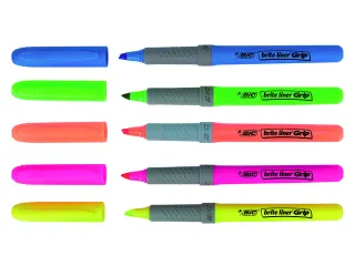 Markeerstift Bic Highlighter Grip Geel - 6