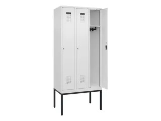 locker,HxBxD 2120x900x500mm,3vak,vak B 300mm,cil.-slot,voetonderstel - 1