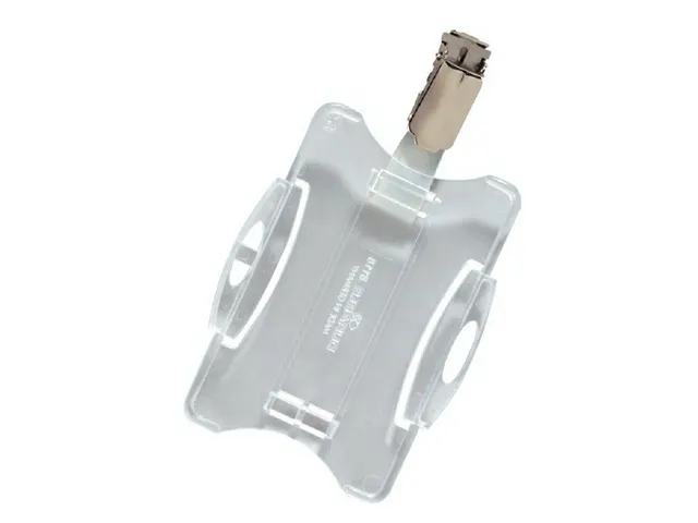Veiligheidspashouder Durable 8118 open met clip 54x85mm