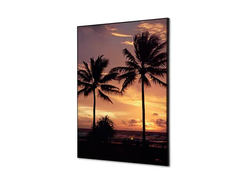 Wanddecoratie Textiel Set A2 Palmbomen Zonsondergang