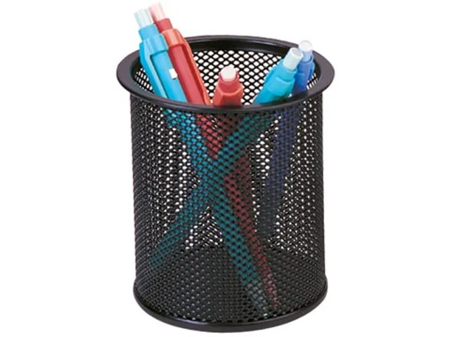 Pennenpotje Mesh Metaal Zwart