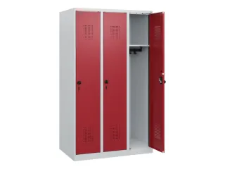 schoollocker,HxBxD 1530x900x500mm,3vak,vak B 300mm,draaigrendel - 1