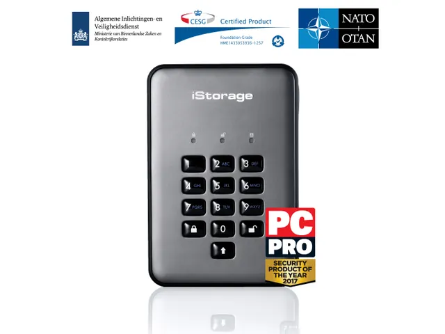 iStorage diskAshur PRO2, 500 GB, 2.5 inch, 3.2 Gen 1 (3.1 Gen 1), 5400