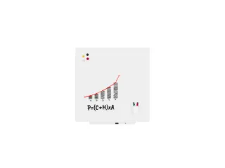 Whiteboard Rocada Skincolour 100x100cm wit gelakt - 5