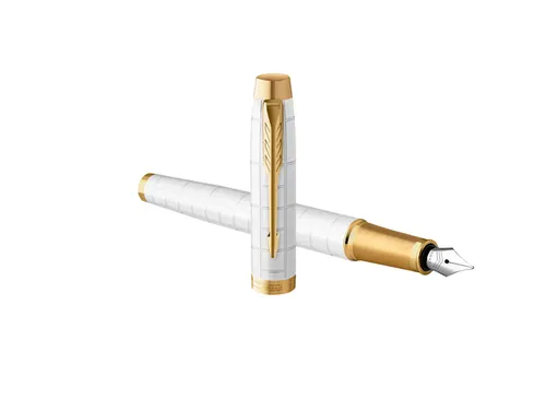 Vulpen Parker IM Premium Pearl Lacquer GT Finish Fijn Blauwe inkt