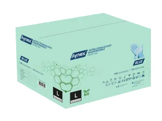 Handschoen Hynex nitril Maat L blauw 3.5gr 100 stuks - 4
