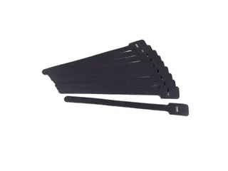 Addit Kabelbinders klittenband 12x250mm Zwart 10 stuks - 3