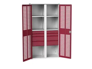 universele kast,HxBxD 2000x1050x550mm,4xStalen bodem,8lade(n) - 1