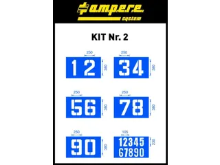 Sjablonenset,Cijfers,V. Vloermarkeerapparaat,Speciaal Karton,Geolied - 1