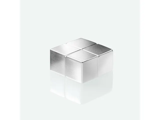 Magneten Sigel voor glasbord set 4stuks zilverkleurig C10 20x10x20mm