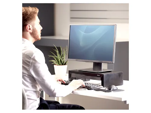 Monitorstandaard Fellowes Designer Suites zwart
