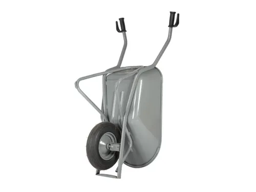 kruiwagen,80l,HxBxD 620x590x1450mm,staal-bak,grijs,staal,lucht-banden