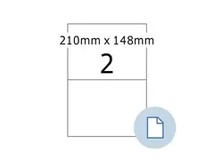 Etiquette HERMA 8402 A4 EXPR 500 210x148mm blanc 1000 pièces