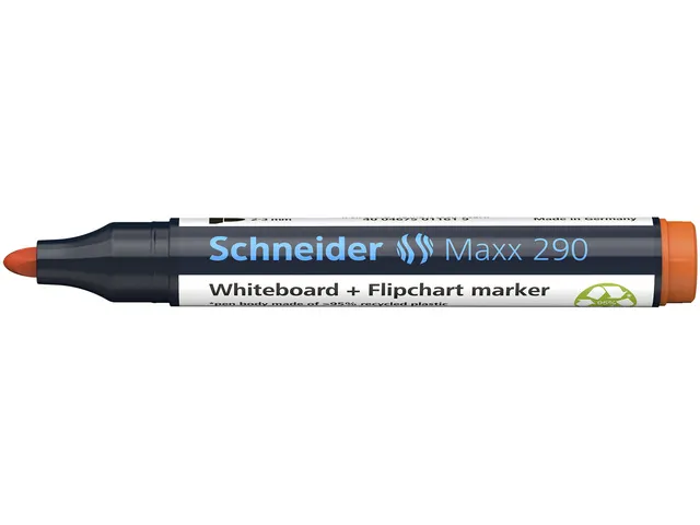 Boardmarker Schneider Maxx 290 ronde punt oranje 2-3mm