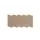 Akoestische PET-vilt Parallellogram tegels beige 30x25cm 22 stuks