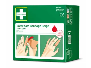Bandage Cederroth Soft Foam beige 6cmx4.5m - 3