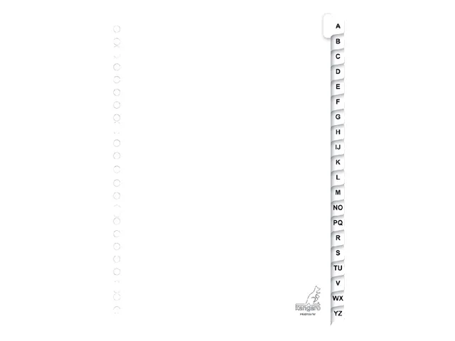 Tabbladen Kangaro 23-gaats PK420AZM 20-delig alfabet karton