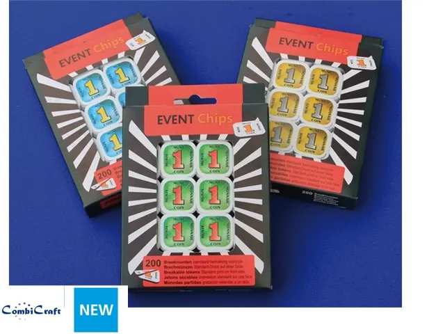 Consumptie breekmunten Combicraft 200 stuks geel