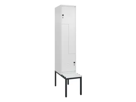 Z-garderobekast,HxBxD 2120x400x815mm,2vak,vak B 400mm,draaigrendel