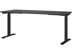 Elektrisch ihv bureau,HxBxD 720-1200x1800x800mm,blad grafiet