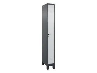 locker,HxBxD 1950x250x500mm,1vak,vak B 250mm,draaigrendel,voeten - 1