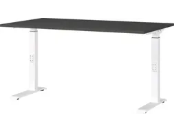 In hoogte verstelbaar bureau,HxBxD 680-910x1400x800mm,blad grafiet