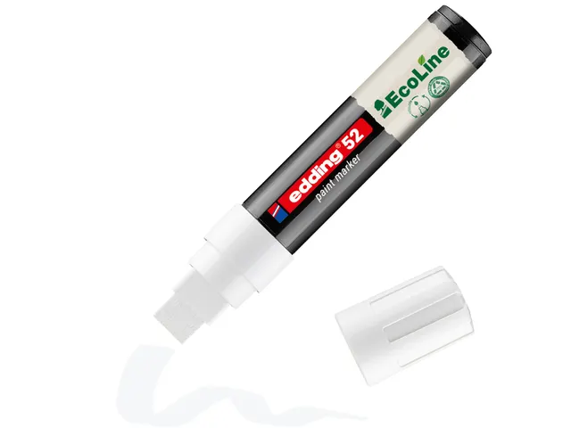 Paintmarker edding 52 EcoLine op waterbasis 4-15mm wit