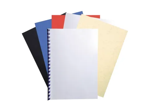 Paquet de 25 couvertures grain cuir pour reliure A4 - Couleurs assorti