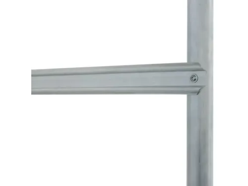 bordestrap,verrijdbaar,bordes H 1,7m,7treden m. R13-laag,aluminium