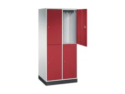 grootvolume garderobekast,RAL 7035/RAL 3003,HxBxD 1950x820x600mm