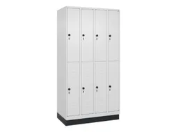 dubbeldekse locker,HxBxD 1950x1000x500mm,4x2vak.,vak B 250mm