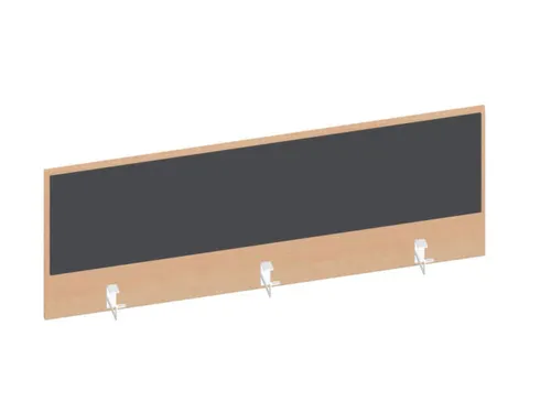 baliepaneel bureau aanbouw achter NE-esdoorn BN8010-antraciet 1400mm