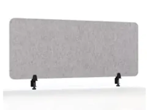 OUTLET Akoestisch PET-vilt scheidingsscherm bureau lichtgrijs 60x160cm