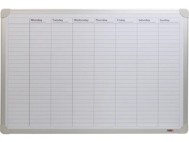 DESQ Whiteboard Weekplanner 60x90cm