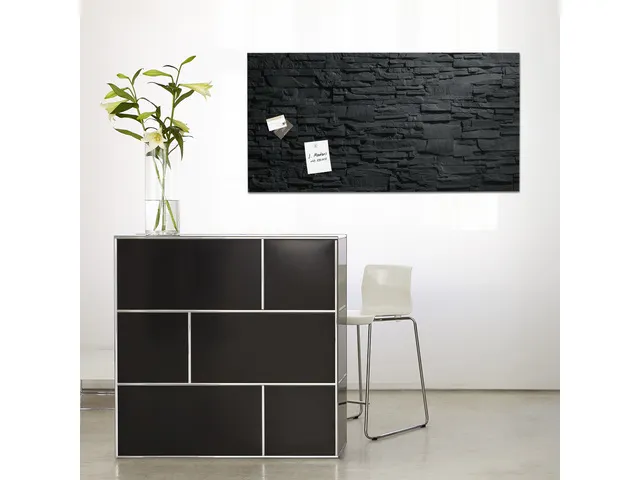 Glasmagneetbord Sigel Artverum 910x460x15mm leisteen