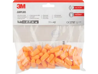 3M wegwerp Oordoppen 1100 94-105dB Oranje 30 paar/pak - 1