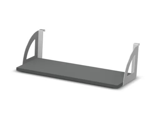 legbord,v. scheidingswand,aluminium-zilver,MS-donkergrijs