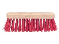 Schuurborstel met PVC haren, uit ongelakt hout, 29 cm