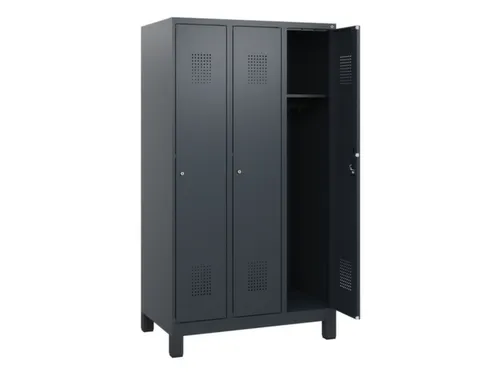 schoollocker,HxBxD 1630x900x500mm,3vak,vak B 300mm,cil.-slot,voeten