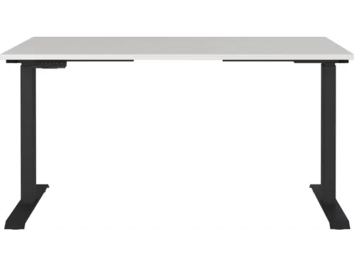 Elektrisch ihv bureau,HxBxD 720-1200x1400x800mm,blad lichtgrijs