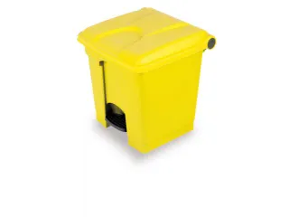 Afvalbak 45 liter HxBxD 600x398x410mm PP geel - 1